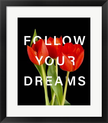 Framed Follow Your Dreams Print