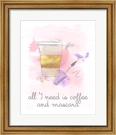 Framed Coffee and Mascara Print