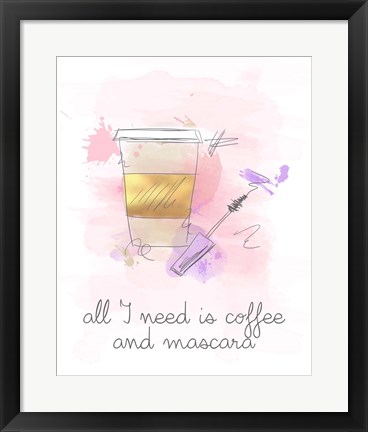 Framed Coffee and Mascara Print