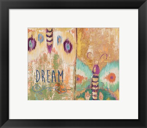 Framed Ikat Flutter Dream Print