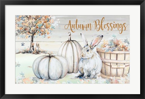 Framed Autumn Blessings Scene Print