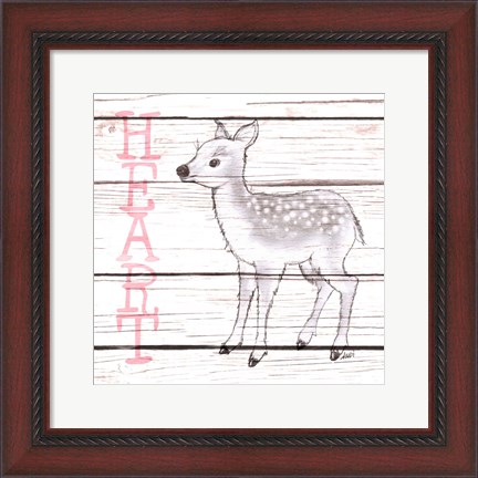 Framed Deer Heart Print