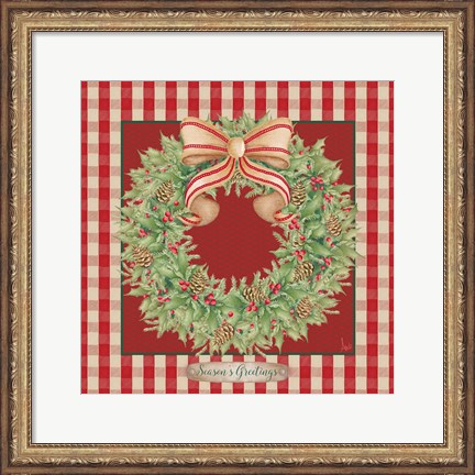 Framed Hometown Christmas II Print