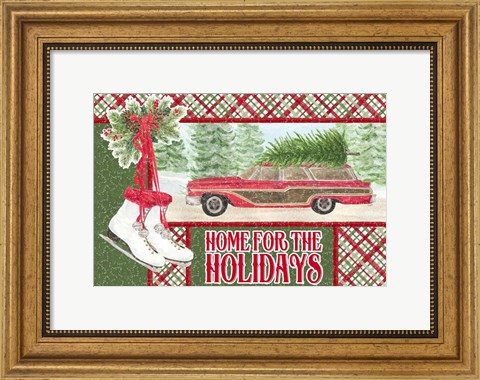 Framed Sleigh Bells Ring - Home for the Holidays Print