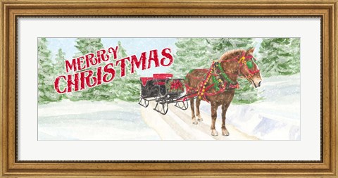 Framed Sleigh Bells Ring - Sleigh Ride Print