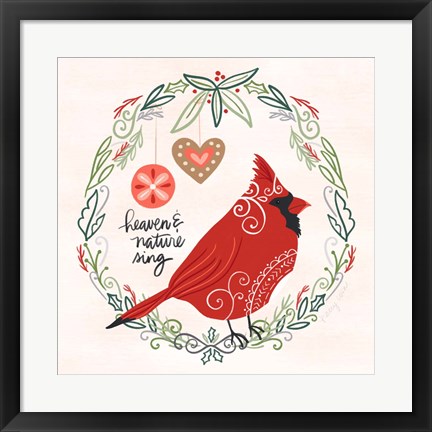 Framed Hygge Christmas I Print