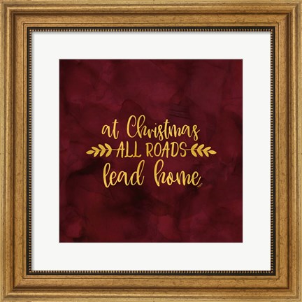 Framed All that Glitters for Christmas I-All Roads Print