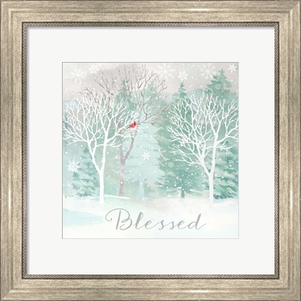 Framed Peace on Earth Silver II Print