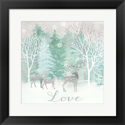 Framed Peace on Earth Silver III Print