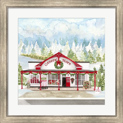 Framed Christmas Village II Print