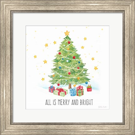 Framed Vintage Holiday Cheer II Print