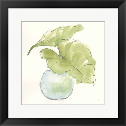 Framed Plant Big Leaf III Print