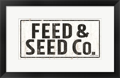 Framed Feed &amp; Seed Co. Print