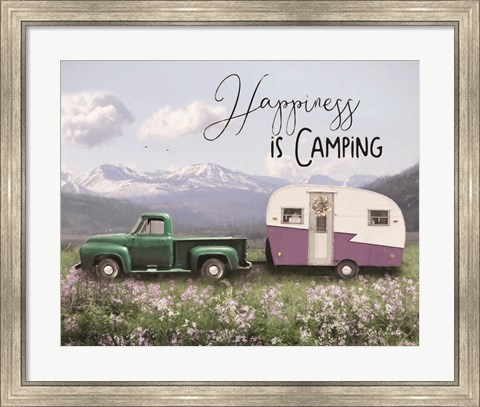 Framed Spring Camping I Print