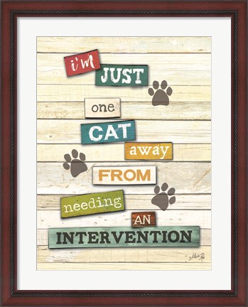 Framed Cat Intervention Print