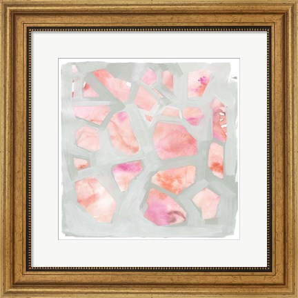 Framed Pink Salt Shards I Print