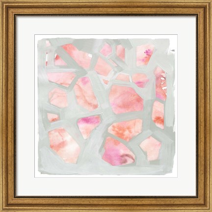 Framed Pink Salt Shards I Print