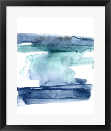 Framed Teal Inside II Print