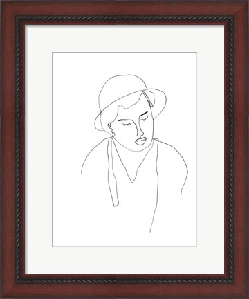 Framed Contour Face II Print