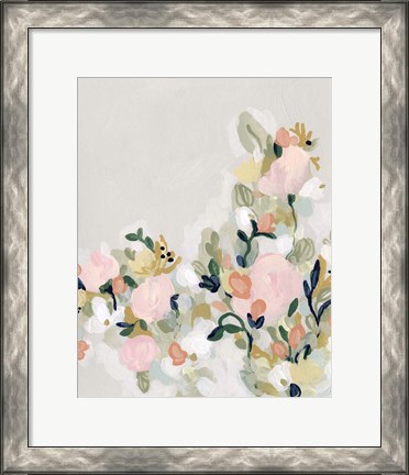 Framed Blushing Blooms I Print