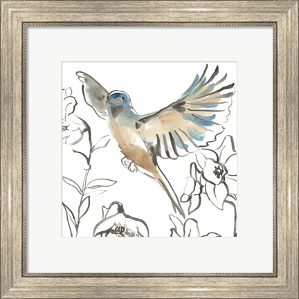 Framed Songbird Meadow IV Print