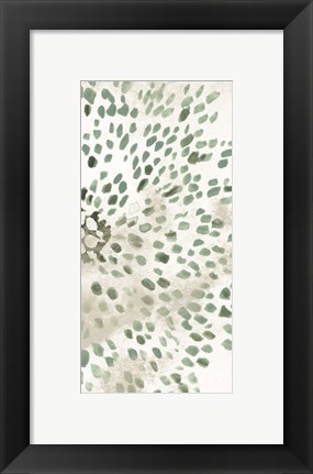 Framed Green Flowerhead II Print