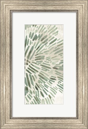 Framed Green Flowerhead IV Print