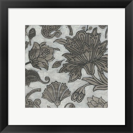 Framed Barnwood Chintz IV Print