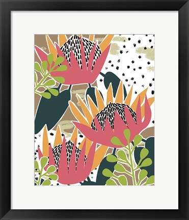 Framed King Protea II Print