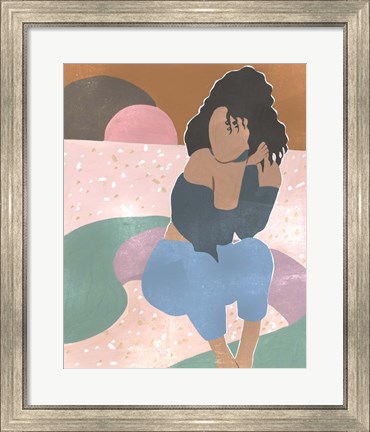 Framed Curly Lady II Print