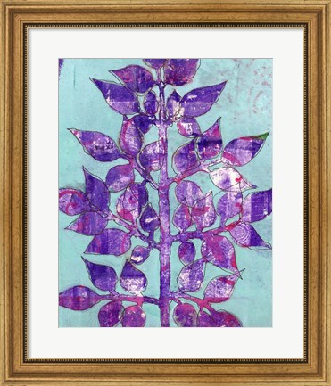 Framed Purple Planta II Print