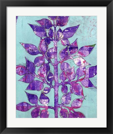 Framed Purple Planta II Print