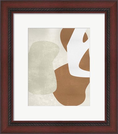 Framed Beige Stucture I Print