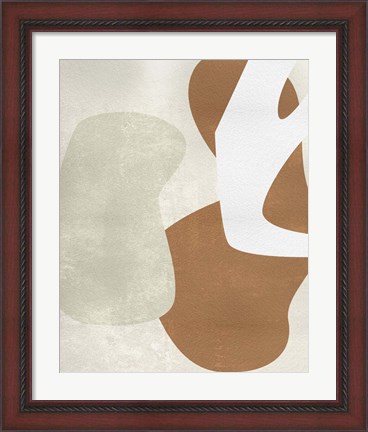 Framed Beige Stucture I Print