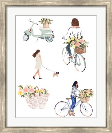 Framed Bring Home Flowers II Print