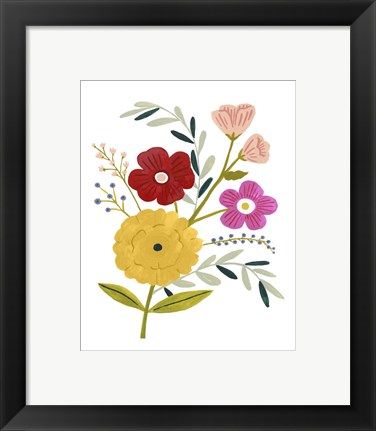 Framed Simple Flora IV Print