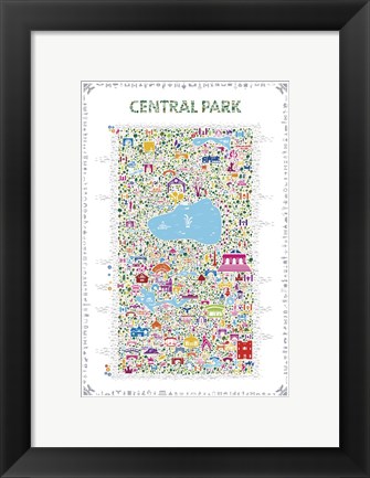 Framed New York Collection-Central Park Print