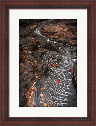 Framed New York, Adirondack State Park Stream Eddies Print