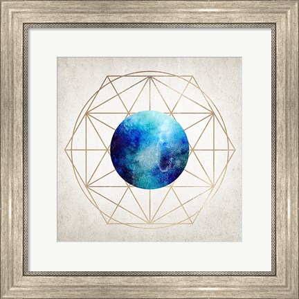 Framed Geo Planet III Print