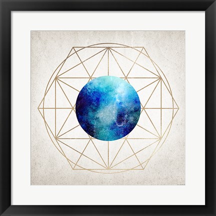 Framed Geo Planet III Print