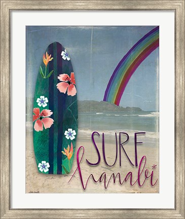 Framed Surf Hanalei Print