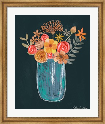 Framed Floral Bouquet Print