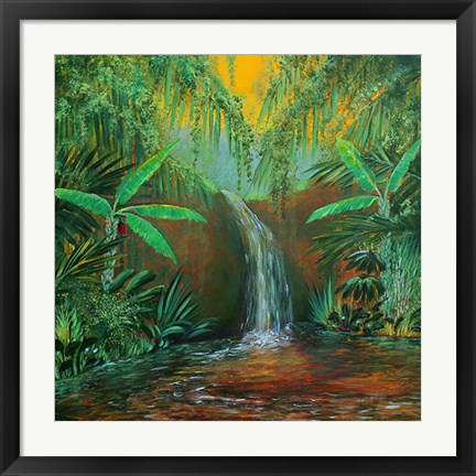 Framed Jungle Pool Print