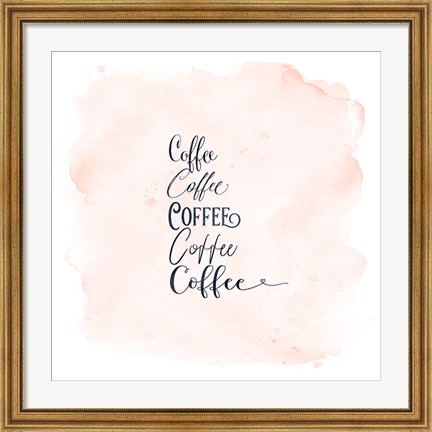 Framed Coffee x 5 Print