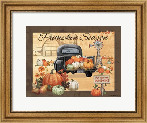 Framed Pumpkin Season Print