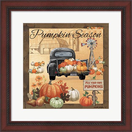 Framed Pumpkin Season II Print