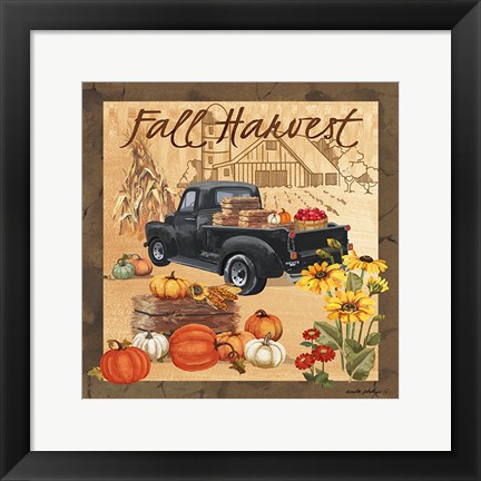 Framed Fall Harvest II Print