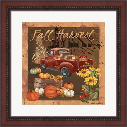 Framed Fall Harvest V Print