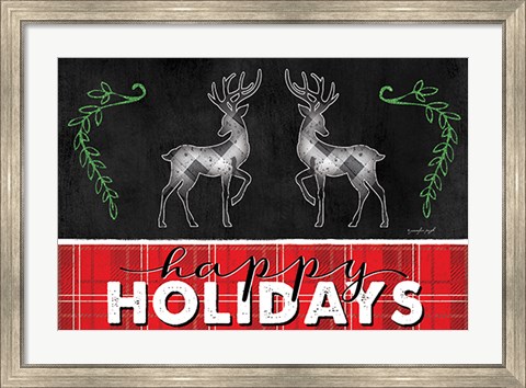 Framed Happy Holidays Print