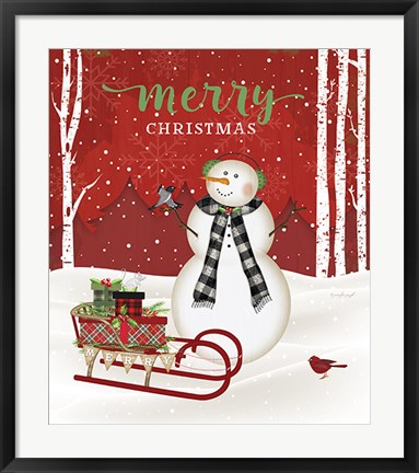 Framed Merry Christmas Print